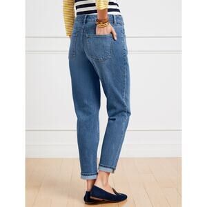 Talbots Women's Everyday Relaxed Jeans Distressed Cropped - Size‎ 16